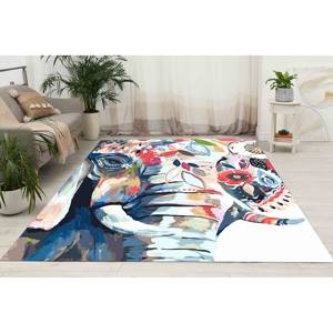 Tapis éléphant coloré : Décoration bohème pour la maison, Tapis imprimé, Tapis en chenille - Product Image 5