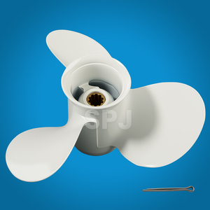 Hélice hors-bord en alliage d'aluminium RH à 3 pales 9 7/8"X9" compatible avec les moteurs Yamaha 20/25/30 HP OEM 664-45941-01-EL - Product Image 4