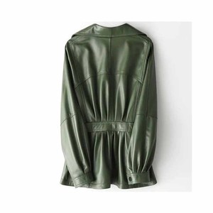 Manteau à capuche en daim pour femmes, tendance et très vendu, avec fermeture éclair, décoration en fourrure de mouton, vêtement d'extérieur en laine, style trench - Product Image 5