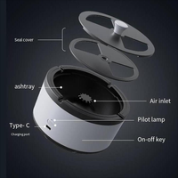 Purificateur d'air rechargeable à anions, purificateur automatique, cendrier sans fumée, gadgets portables pour la maison et le bureau