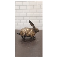 Dernière statue d'animal en laiton en métal pour la décoration de la maison et des hôtels fabriqués à la main de haute qualité et finition coulée pure petite et moyenne