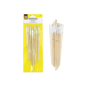 Juego de 9 cepillos de pelo sintético de fácil uso y 12 pinceles de pintura de tamaño estándar - Product Image 1