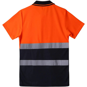 OEM Custom Made Breathable Construction Workwear <b>Hi</b> <b>Vis</b> Highway Safety <b>T</b>-<b>Shirts</b> Reflective Protective Design - Product Image 3