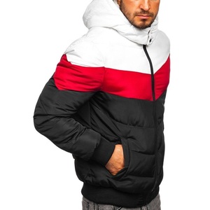 Nouveau design 2025 veste d'hiver pull à capuche veste rembourrée épaissie avec fermeture éclair épaissie Polyester hommes vestes de BD - Product Image 1