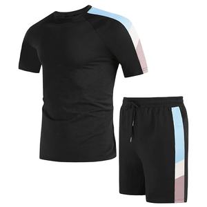 Ensemble survêtement homme personnalisé 2022 avec logo, 100% coton biologique, polaire écologique, léger, shorts - Product Image 1