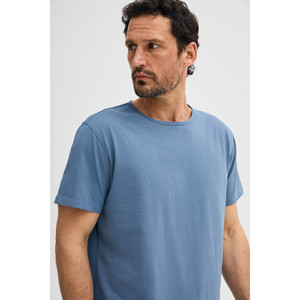 GRIMELANGE POREC เสื้อยืดคอกลมผ้าฝ้ายออร์แกนิก 100% สำหรับผู้ชายทรงปกติ - Product Image 1