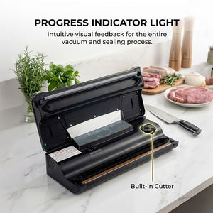 Sellador de Alimentos al Vacío de Primera Calidad, Panel Táctil Automático de Acero Inoxidable con Función de Soplado de Aire, Cortador de Bolsas Incluido - Product Image 5