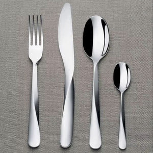 Wholesale Restaurant Silverware Stainless Steel Serrated Sharp <b>Steak</b> <b>Knife</b> and Fork Spoon Cutlery Set Flatware Set - Product Image 1