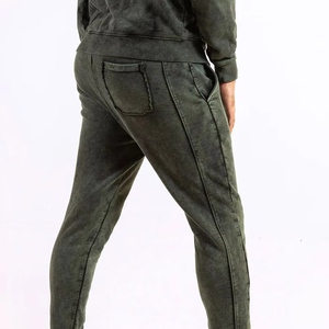 Ensemble de survêtement vintage délavé à l'acide pour homme, sweat-shirt et pantalon de jogging, streetwear - Product Image 6