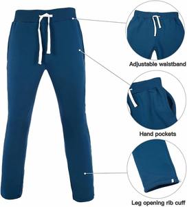 Ensemble de survêtement à fermeture éclair pour hommes 100% coton polaire poche kangourou coupe régulière respirant personnaliser logo vêtements d'hiver - Product Image 4