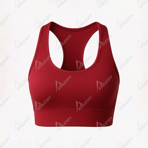 Soutien-gorge de sport respirant pour femmes Racerback confortable soutien élevé couverture complète pour Gym Running Yoga évacuation de l'humidité vêtements de sport. - Product Image 2