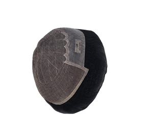 Toupee de Cabello Humano 100% con Frente de Encaje Modelo Q6 para Hombre, Cabello Remy Indio, Diseño Central/Medio, Taz Hair BD - Product Image 1