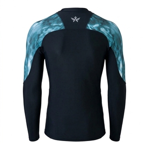 <b>Long</b> <b>Sleeve</b> Sportswear for <b>Swimming</b> Men Rash Guard Quick Dry Breathable Athletic Performance <b>Top</b> for Surfing Fitness Training - Product Image 2