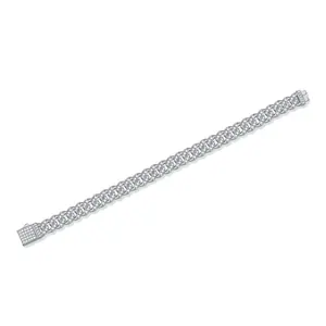Premium 8mm Miami Cuban Link Iced Out <b>Bracelet</b> 925 Sterling Silver VVS D Moissanite Hip Hop Jewelry - Product Image 2