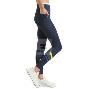 Mallas de yoga deportivas para mujer de alta calidad Tela de punto de cintura alta personalizable Cómodas y elegantes - Product Image 6