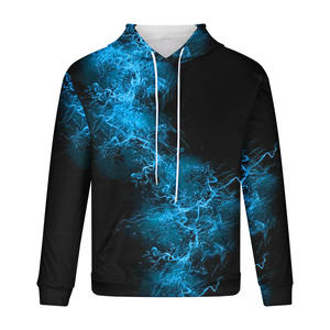 Sweat à capuche imprimé 3D pour hommes 2025 sweats à capuche décontractés de poche sweats athlétiques légers avec poche kangourou bleu taille XXXXL - Product Image 3