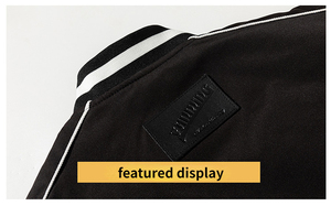 Veste d'université personnalisée avec patchs OEM vestes letterman vente en gros vestes de mode équipe collégiale Manteau d'université à manches en cuir - Product Image 4