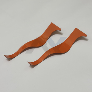 Navaja de Afeitar Curva Estilo Dominicano, Tendencia en la Industria, Acero Inoxidable, Naranja, Ligera, Cuchilla Reemplazable, Empaque OEM para Barbería - Product Image 5