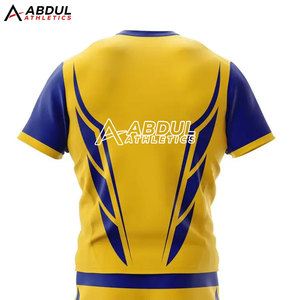Ensemble uniforme de rugby officiel pour hommes, tissu léger et durable, séchage rapide, maillot à manches courtes et short pour les matchs de club - Product Image 6