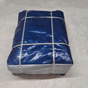 Tamaños personalizables 250gsm tela de lona PE de calidad virgen resistente superfuerte impermeable 12x12 malla tejida en estilos lisos - Product Image 1