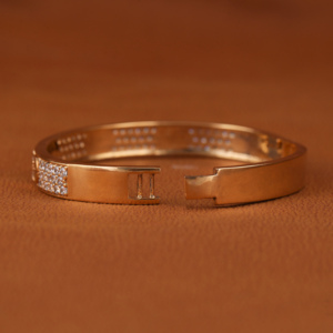Round Cut Moissanite Diamond 10kt <b>Gold</b> Plated Minimalist Luxury <b>Bracelet</b> for Men's Birthday Gift Classic Style - Product Image 5