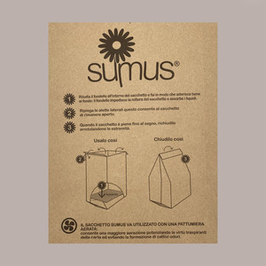 SUMUS Sacs poubelle de ménage de 100 pièces pour la collecte des déchets organiques 20 L avec base interne amovible auto-formant - Product Image 2