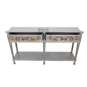 Luxury Classic <b>Console</b> <b>Table</b> Handcrafted Wooden Design with <b>Gold</b> Floral Details Elegant French Style Furniture - Product Image 2