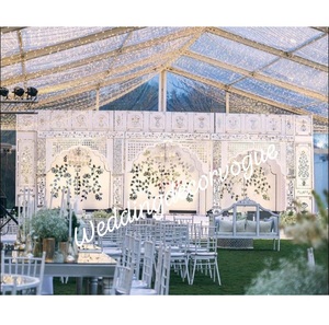 Plataforma de decoración de escenario de boda de lujo, configuración de escenario nupcial personalizable para eventos personalizados de interior y exterior - Product Image 3