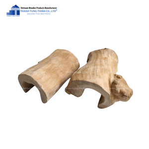 Cueva de escondite de reptiles de madera ecológica para mascotas de reptiles Forma redonda de color natural - Product Image 6