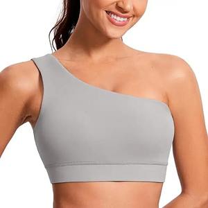 Soutien-gorge de sport d'entraînement sexy respirant à faible impact et couleur contrastée avec logo personnalisé en gros - Product Image 1
