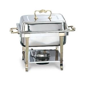 จานร้อนทำจากทองแดงพร้อมแท่นวางทองเหลืองที่แข็งแรงจัดแสดงที่น่าสนใจและมีประสิทธิภาพที่น่าเชื่อถือสำหรับการจัดเลี้ยง - Product Image 3