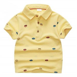 Polo à manches courtes pour garçon, 100% coton durable, séchage rapide, personnalisé, imprimé coloré, fabricant d'usine - Product Image 4