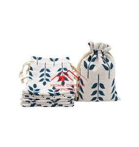 Jute Drawsring <b>Bags</b> or <b>Rice</b> <b>Bag</b> with Jute String <b>Custom</b> Handmade Logo <b>Design</b> <b>Bags</b> - Product Image 3