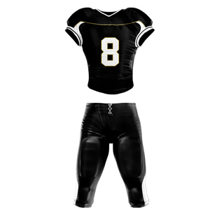 Tenues de football américain personnalisées respirantes en sublimation, 100% polyester, adulte, antibactériennes, protection UV, service OEM - Product Image 2