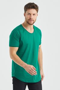 เสื้อยืดผู้ชายโอเวอร์ไซส์ทรงหลวมเปิดไหล่เล็กทรงหลวมโลโก้ออกแบบได้ตามต้องการดีไซน์ใหม่หรูหรา - Product Image 3