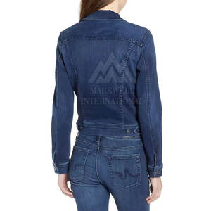 Veste en jean pour femmes sur mesure, best-seller, dernier design, prix bas, veste en jean pour femmes en vente - Product Image 6