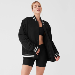 <b>Cheap</b> Price OEM Private Logo Bomber Varsity <b>Jackets</b> Latest Design Breathable Windproof Women Varsity <b>Jackets</b> - Product Image 5