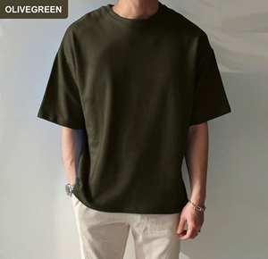 Camiseta de Hombre con Hombros Caídos, Estilo Holgado, Color de Moda, Fabricante de Camisetas con Hombros Caídos, Ropa de Hombre - Product Image 1