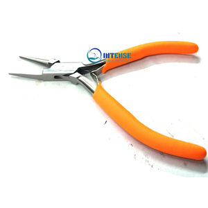 Pince à bijoux en acier inoxydable INTENSE de 5 pouces, outil de façonnage de fil de précision à nez rond plat pour la création de bijoux, projets de perlage DIY - Product Image 3