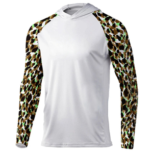 Logo personnalisé Upf 50 + Protection solaire évacuation de l'humidité polyester vêtements de pêche hommes à manches longues maille ventilé Uv chemises de pêche - Product Image 4