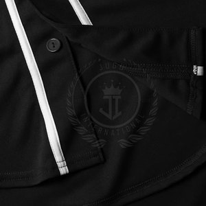 Maillot de baseball pour homme adulte de haute qualité - Séchage rapide, respirant, 100% polyester, design personnalisable, logo, poids du tissu 280g, OEM - Product Image 5