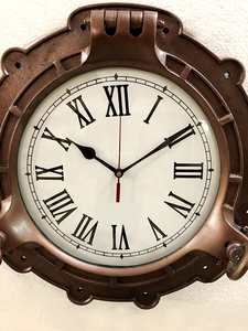 Antique 15 Inch Nautical <b>Wall</b> <b>Clock</b> <b>Vintage</b> Maritime Style Decorative <b>Wall</b> <b>Clock</b> - Product Image 2