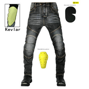 Pantalones Vaqueros de Motociclista Azules para Hombre, con Protección Reforzada con Kevlar, Protectores de Rodilla Extraíbles - Product Image 5