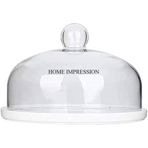 Cúpula acrílica de diseño de alta calidad, Base fundida de aluminio, organización de almacenamiento de pasteles, pantalla única, acabado plateado elegante, Gas 8L/9L - Product Image 4