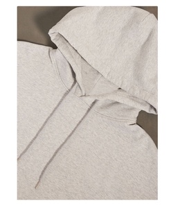 100% Cotton Custom Logo Embroidered Hoodie High Quality Hip Hop <b>Fleece</b> Blank Hoodies For Men - Product Image 3