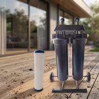 Chariot commercial de rinçage sans traces pour surfaces en verre avec filtre à eau et résine DI – Équipement mobile de nettoyage professionnel