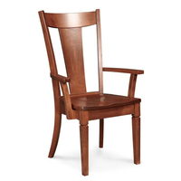Chaise de salle à manger en bois massif de style colonial traditionnel avec sculpture sur gland Design Farmhouse Oak Kitchen Side Chair Prix bon marché