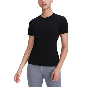 T-shirt décontracté pour femmes en polyester à manches longues, coupe classique, grande taille, prix compétitif, séchage rapide, respirant, vente en gros - Product Image 6