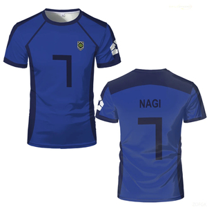 Camiseta de Fútbol de Anime Japonés Blue Lock, Cosplay de Hyoma Chigiri Meguru Bachira, Cuello Redondo, Manga Corta, Ropa Infantil - Product Image 2