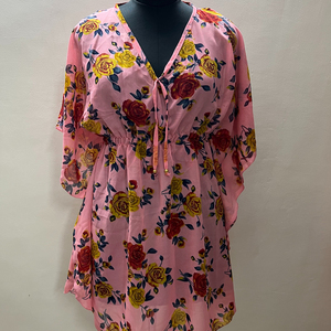 Kimono de Maternidad de Talla Grande S-3XL, Ropa Sexy de Verano para Mujer, Vestido Midi Corto Tipo Kaftan, Estampado Informal para Oficina - Product Image 1